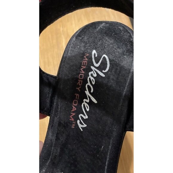 Skechers Size 8 NewWave Modern Mama Black Red #34200 Sandals Wedge Platform‎ - Picture 6 of 6